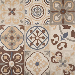 Decoratief Beeld - Minimaal_ Afnemen. Minimaal ! Designo Mosaic Terra - Aluminium - Gardenlux - 60 X 60 Cm