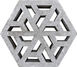 Decoratief Beeld - Minimaal_ Afnemen. Minimaal ! Oud Hollandse Eco-tegel - Aluminium - Gardenlux - Grijs - 375 X 375 Cm