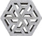 Decoratief Beeld - Minimaal_ Afnemen. Minimaal ! Oud Hollandse Eco-tegel - Aluminium - Gardenlux - Grijs - 375 X 375 Cm