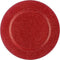 Decoratief onder Bord - presentatie Bord - Rood met glitters - diameter 33 cm - 2 stuks