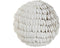 Decoratief sierding Home ESPRIT Wit 12 x 12 x 12 cm
