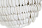 Decoratief sierding Home ESPRIT Wit 12 x 12 x 12 cm