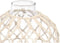 Decoratief sierding Wit Transparant 21 x 23 cm (4 Stuks)