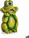 Decoratief tuinfiguur Kikker Keramisch 14 x 29 x 18,5 cm (8 Stuks)