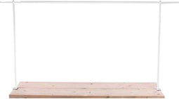 Decoratiestang met tafelklem, 140-250 cm, hoogte 90 cm - zwart