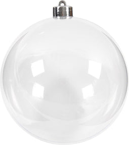 Decoratieve bal Creotime transparant 13.6cm