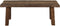 Decoratieve bank - 120x30x45 - Rustiek blank - Oud hout