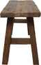 Decoratieve bank - 120x30x45 - Rustiek blank - Oud hout