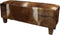 Decoratieve bank Bangku - geitenhuid - teak
