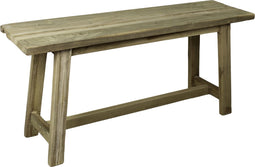 Decoratieve bank Lawas - 100x27x46 - Naturel - Teak