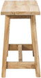 Decoratieve bank Lawas - 100x27x46 - Naturel - Teak