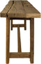 Decoratieve bank Lawas - 100x27x46 - Naturel - Teak