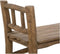 Decoratieve bank Pank - 80x30x64 - Antiek - Teak