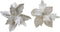 Decoratieve Bloem Blauw Polyester Kerstmis (Ø 34 x 6 cm)
