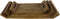 Decoratieve dienbladen - Naturel - Mangohout - Set van 3