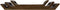 Decoratieve dienbladen - Naturel - Mangohout - Set van 3