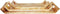 Decoratieve dienbladen - Naturel - Mangohout - Set van 3