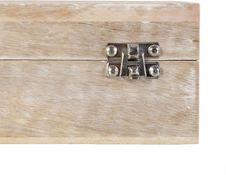 Decoratieve Doos 26,6 x 11 x 8,5 cm Mangohout (2 Stuks)