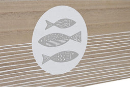Decoratieve Doos DKD Home Decor 50 x 40 x 22,5 cm Spiralen Hout MDF Mediterrane