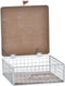 Decoratieve Doos DKD Home Decor Metaal Hout Wit (16 x 16 x 6 cm)
