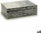 Decoratieve Doos Grijs Parelmoer spaanderplaat 15,2 x 7,2 x 25 cm (4 Stuks)