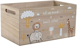 Decoratieve Doos Home ESPRIT Multicolour Natuurlijk Hout MDF 36 x 21 x 18 cm