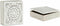 Decoratieve Doos Wit Hout 22 x 7,5 x 22 cm (4 Stuks)