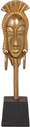 Decoratieve figuren 11 x 10,5 x 46 cm Zwart Gouden Afrikaanse