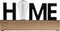 Decoratieve figuren Atmosphera 'Home' LED Licht (34 x 16 x 8 cm)