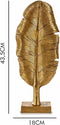 Decoratieve figuren Blad van een plant Gouden 8 x 43,5 x 17 cm (6 Stuks)