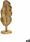 Decoratieve figuren Blad van een plant Gouden 8 x 43,5 x 17 cm (6 Stuks)