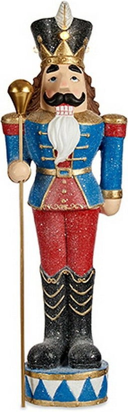 Decoratieve figuren Blauw Polyresin Notenkraker LED Licht (20 x 92 x 28 cm)