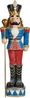 Decoratieve figuren Blauw Polyresin Notenkraker LED Licht (20 x 92 x 28 cm)