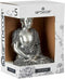 Decoratieve figuren Boeddha Zittend Zilverkleurig 17 x 32,5 x 22 cm (4 Stuks)