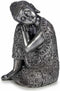 Decoratieve figuren Boeddha Zittend Zilverkleurig 20 x 30 x 20 cm (4 Stuks)