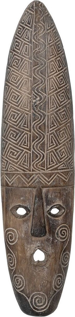 Decoratieve figuren Bruin Masker 22 x 6 x 87 cm