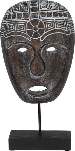 Decoratieve figuren Bruin Masker 24 x 12 x 46 cm