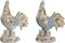 Decoratieve figuren DKD Home Decor 14,3 x 7,5 x 20 cm Blauw Turkoois Haan Decapé (2 Stuks)