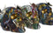 Decoratieve figuren DKD Home Decor 15,5 x 10,5 x 11 cm Multicolour Schedel (3 Stuks)