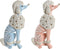 Decoratieve figuren DKD Home Decor 18 x 10 x 30,5 cm Scandi Blauw Roze (2 Stuks)