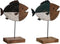 Decoratieve figuren DKD Home Decor 18 x 8 x 26 cm Natuurlijk Multicolour Vis (2 Stuks)