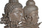Decoratieve figuren DKD Home Decor 23 x 8 x 42 cm Zwart Bruin Boeddha Orientaals (2 Stuks)