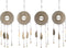 Decoratieve figuren DKD Home Decor 25 x 1 x 77 cm Veren Gouden