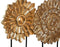 Decoratieve figuren DKD Home Decor 25 x 8 x 34 cm Zwart Gouden Modern Cirkels (2 Stuks)