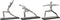 Decoratieve figuren DKD Home Decor 33 x 10 x 35 cm Zilverkleurig Zwart Indiaas Yoga (3 Stuks)