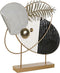Decoratieve figuren DKD Home Decor 56 x 9 x 55 cm Abstract Zwart Gouden Wit Modern