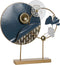 Decoratieve figuren DKD Home Decor 58 x 9 x 60 cm Abstract Blauw Gouden Wit Modern