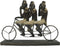 Decoratieve figuren DKD Home Decor Aap Driewieler Zwart Gouden Metaal Hars Koloniaal (40 x 9 x 31 cm)