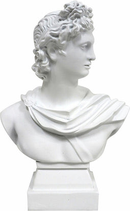 Decoratieve figuren DKD Home Decor Apollo Wit Hars (13,7 x 7,5 x 19,5 cm)