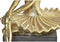 Decoratieve figuren DKD Home Decor Ballerina Gouden Hars Donker grijs (21,5 x 23 x 32 cm)